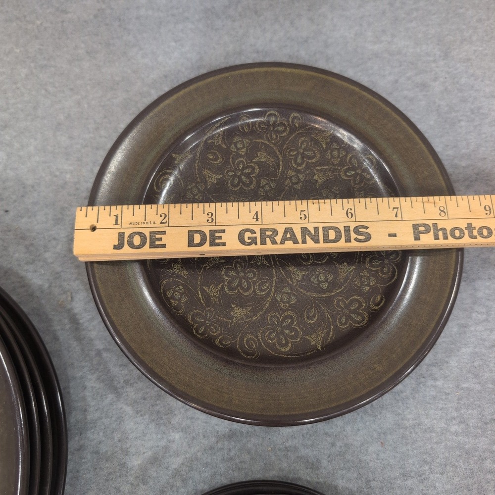 Franciscan Madeira Plates Set of 12 Dinner Salad Bread Butter Olive Green Brown - Picture 6 of 14
